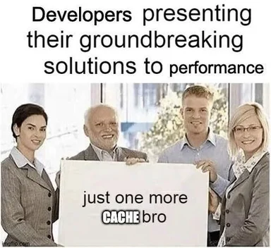 Developers presenting their groundbreaking solutions to performance