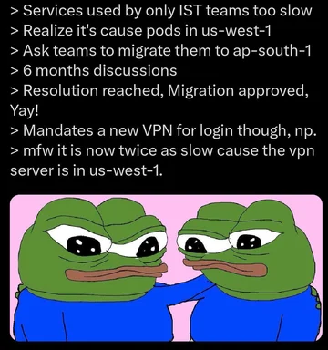 disappointed pepe the frog with another pepe the frog