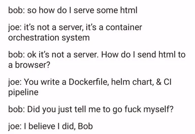 DevOps jargon meme
