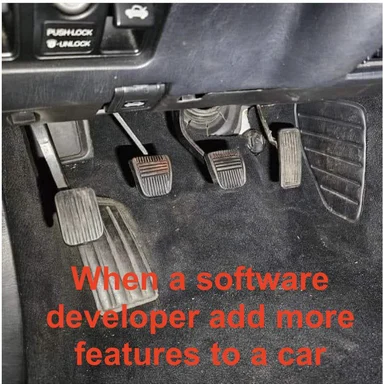 car pedals with extra pedals