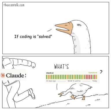 Claude AI meme about coding problems