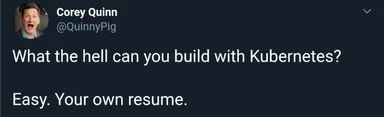 meme about kubernetes and resume