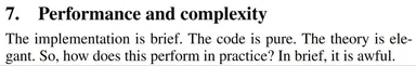 Performance and complexity meme