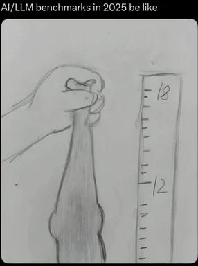 a pencil drawing of a hand holding a necktie next to a ruler marked 18 inches