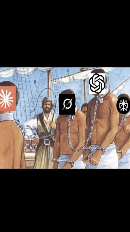 ai chatbots chained meme