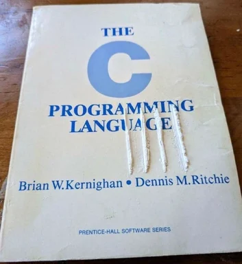 Cover of The C Programming Language book by Kernighan and Ritchie