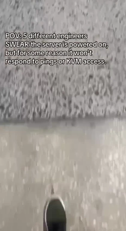 engineers checking a server