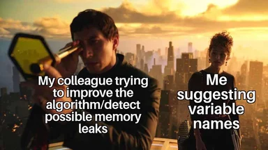 Colleague trying to improve algorithm vs suggesting variable names