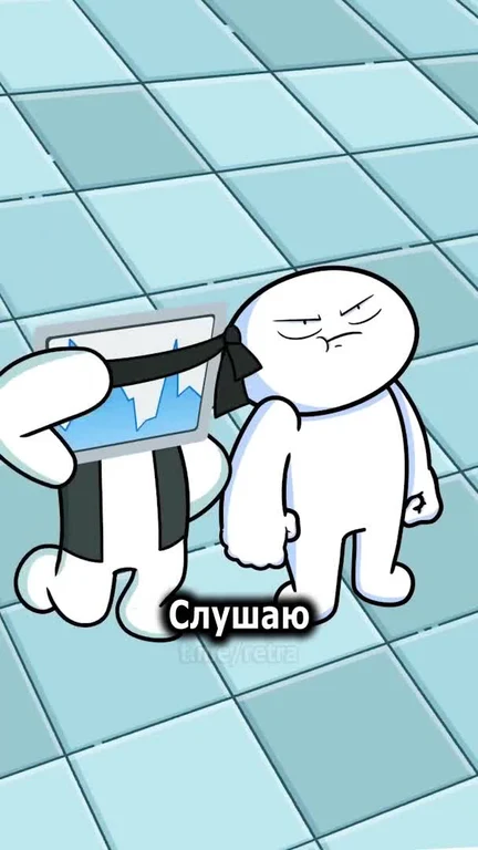 Cartoon characters with one holding a graph and the other looking unimpressed