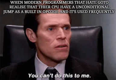 programmer reaction to CPU opcode