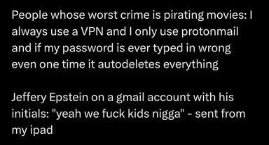 meme about internet security and hypocrisy