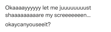 Text meme with a person struggling to share their screen