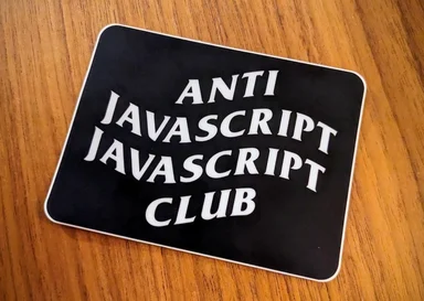 anti-javascript-javascript-club sticker