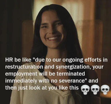 HR employee termination notice meme