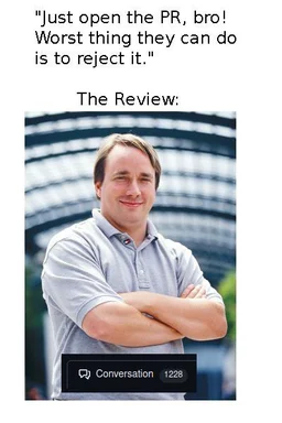 Smiling man with arms crossed and text about opening a PR