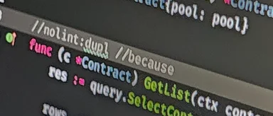 code review with nolint directive