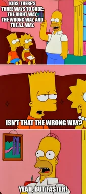 The Simpsons meme: Homer explains coding ways to Bart and Lisa