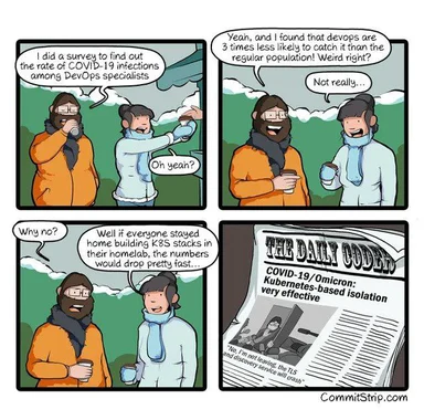 DevOps COVID-19 Kubernetes meme