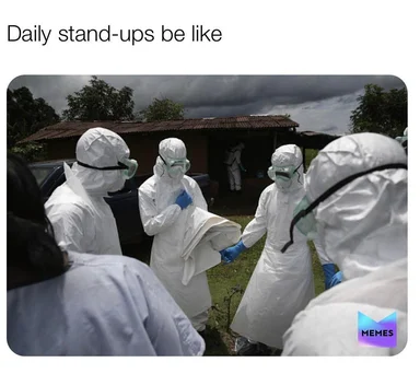 hazmat team in white suits discussing something outdoors