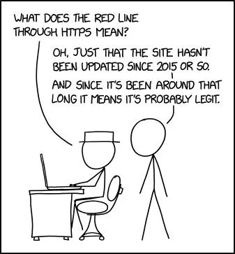 stick figure comic about https security