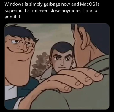 reaction to windows vs macos