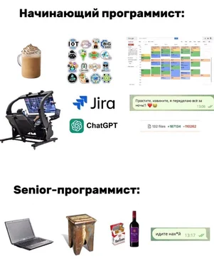 junior vs senior developer life