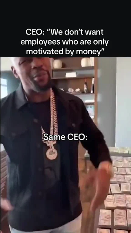 CEO says no to employees motivated by money but wears expensive jewelry