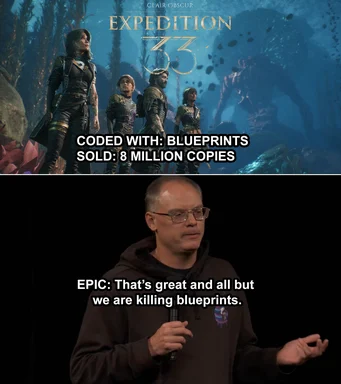 Epic Games reacts to 8 million copies sold using blueprints