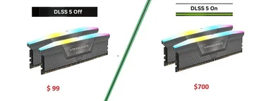 RAM price comparison with and without DLSS 5