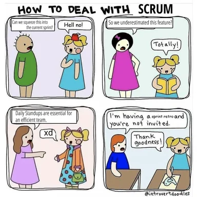 how to deal with scrum meme