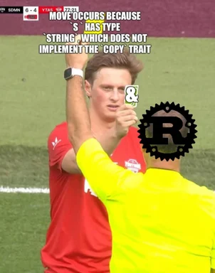 Rust compiler error meme