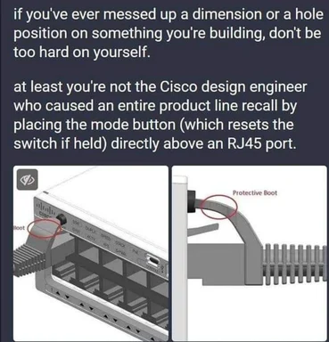 Cisco design engineer mistake