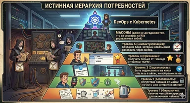 Мемашка на тему потребностей в DevOps с Kubernetes
