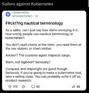 Sailors against Kubernetes