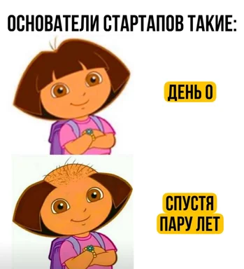 Dora the Explorer startup founders meme