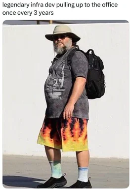 infra dev in casual clothes