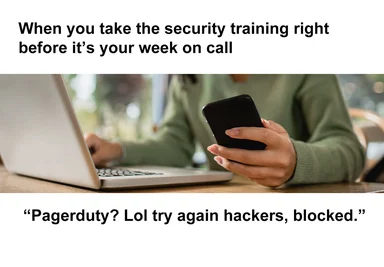 Woman holding phone and laptop, reacting to hacker attempts