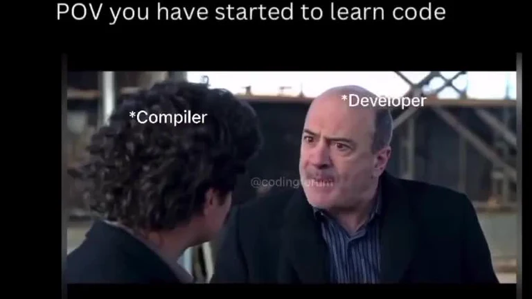 POV you have started to learn code