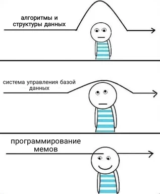 programmer gets happier learning memes