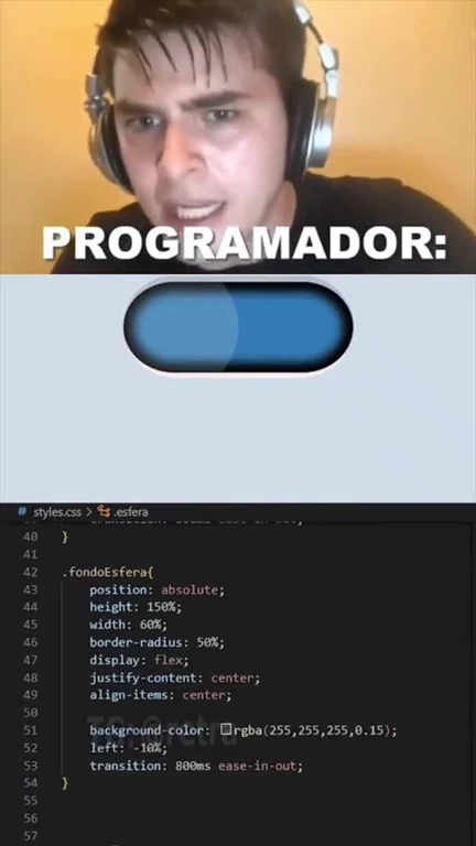 programmer reaction to css code