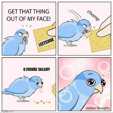 angry blue bird reacts to leetcode salary