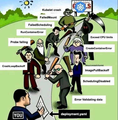Kubernetes deployment errors meme