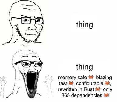 Distracted programmer shocked by 865 dependencies in Rust project