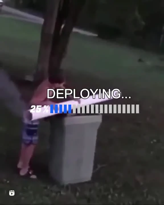 Deploying progress bar meme