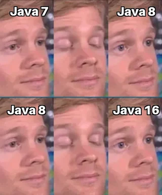 programmer reaction to java versions
