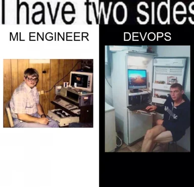 ML engineer vs DevOps meme