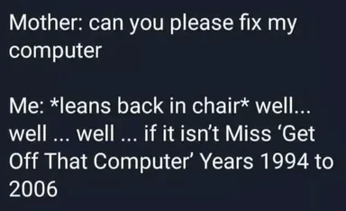 humorous meme about fixing a computer