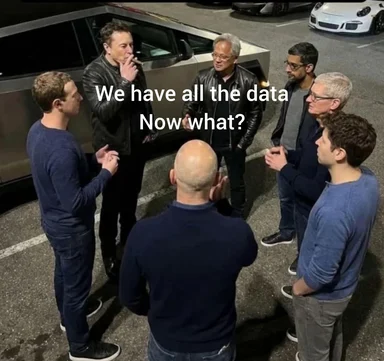 Elon Musk and tech executives discussing data strategy