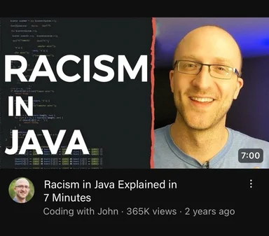 Racism in Java Explained in 7 Minutes