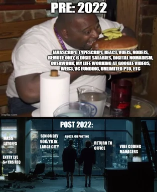 programmer life before and after 2022